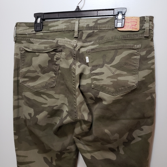 Like New! LEVI'S 711 CAMO SKINNY ANKLE JEANS 33 - Picture 11 of 16